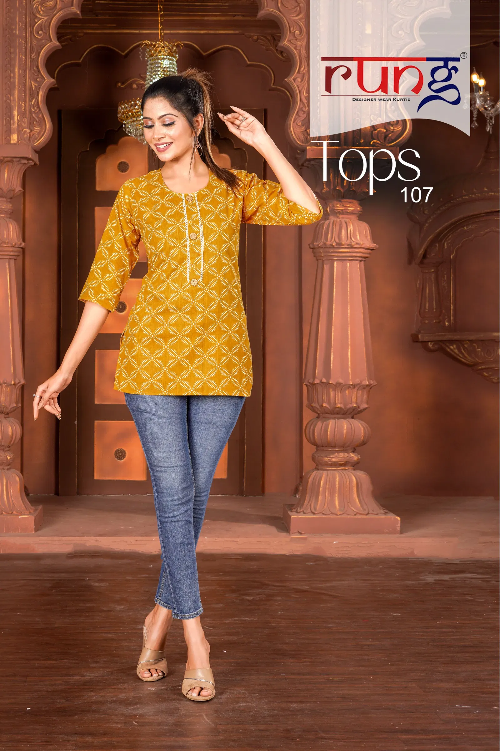 Tops Vol 2 By Rung Printed Pure Cotton Ladies Top Wholesale Market In Surat